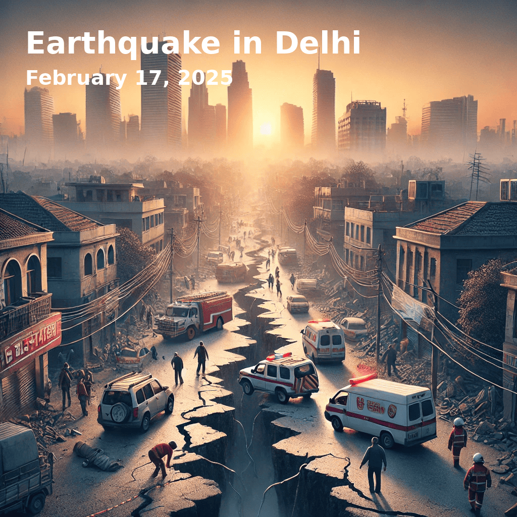 earthquake in delhi